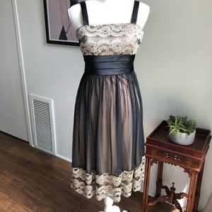 Black knee-length cocktail dress!